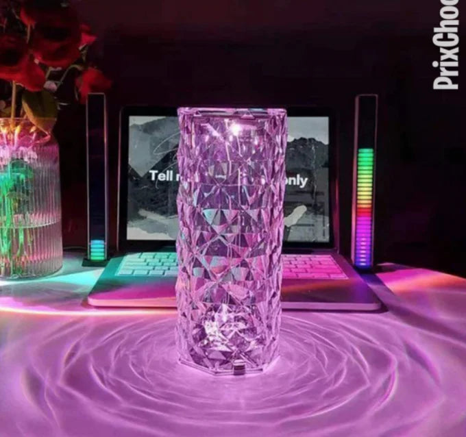 Wireless Rechargeable Crystal Magic Lamp / Key Control