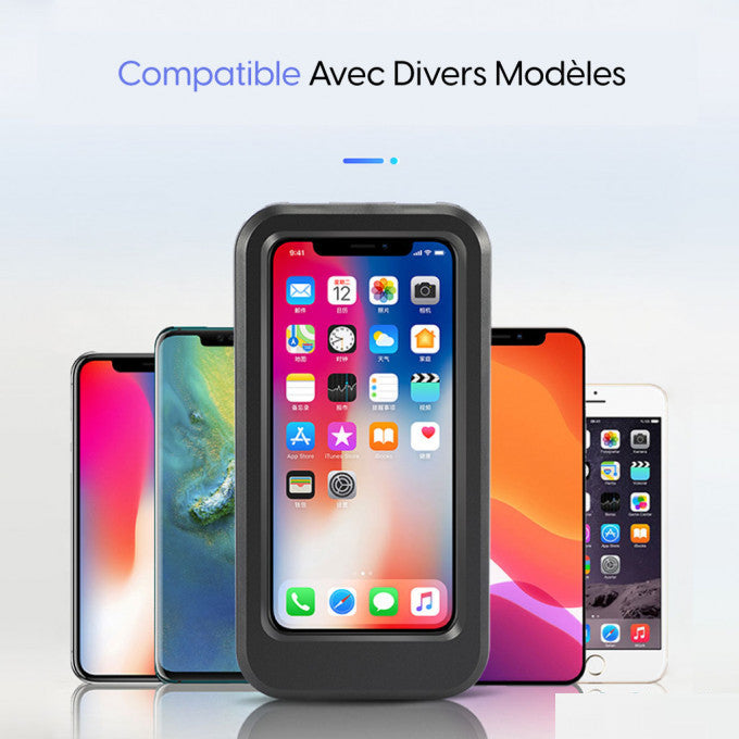 Phone Holder Waterproof 360° Rotation with Water-Resistant Screen.