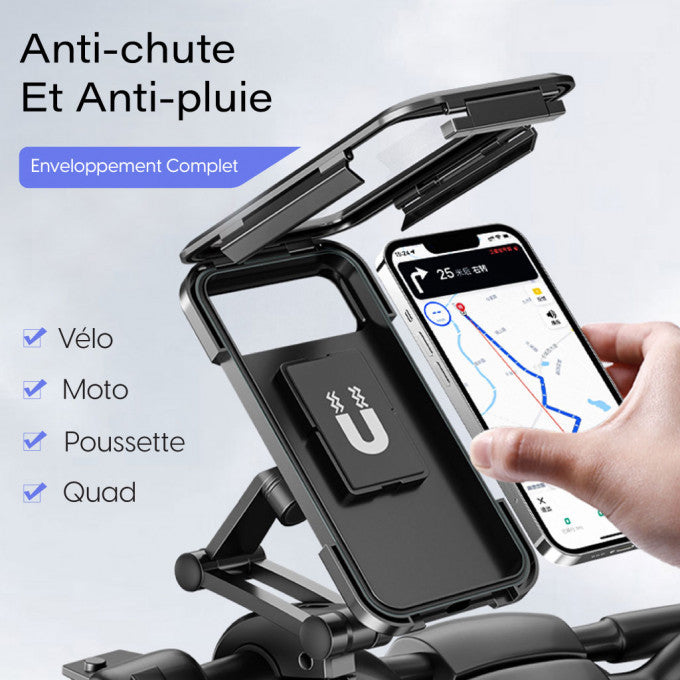 Phone Holder Waterproof 360° Rotation with Water-Resistant Screen.