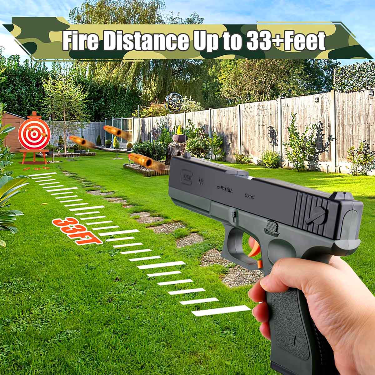 G Glock Eject Mechanism Gun with Ejecting Toy Pistol for Kids